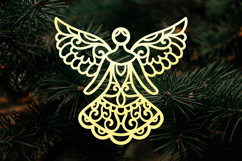 Laser cut Angels - Christmas SVG Bundle Product Image 2