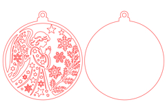 Christmas Angel Laser Cut SVG Product Image 2