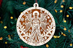Christmas Angel Ornament SVG Cut File Product Image 2