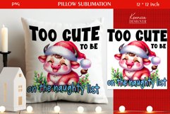 Funny Animal|Christmas Quotes Pillow Sublimation Product Image 1