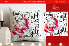 Funny Animal|Christmas Quotes Pillow Sublimation Product Image 1
