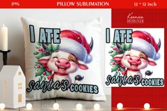 Funny Animal|Christmas Quotes Pillow Sublimation Product Image 1