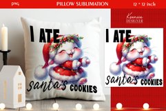 Funny Animal|Christmas Quotes Pillow Sublimation Product Image 1
