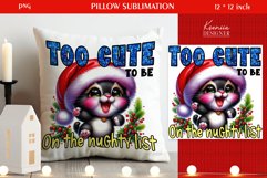 Funny Animal|Christmas Quotes Pillow Sublimation Product Image 1