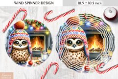 Christmas Cute Animal|Cartoon Wind Spinner Sublimation Product Image 1