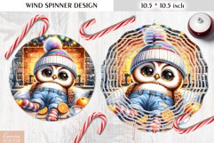 Christmas Cute Animal|Cartoon Wind Spinner Sublimation Product Image 1