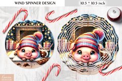 Christmas Cute Animal|Cartoon Wind Spinner Sublimation Product Image 1