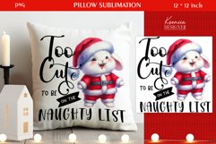 Funny Animal|Christmas Quotes Pillow Sublimation Product Image 1