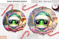 Christmas Cute Animal|Cartoon Wind Spinner Sublimation Product Image 1