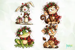 Christmas Animal Clipart Product Image 1