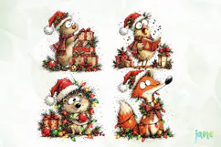 Christmas Animal Clipart Product Image 1