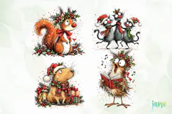 Christmas Animal Clipart Product Image 1