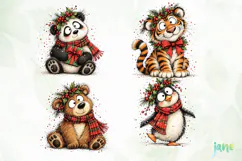 Christmas Animal Clipart Product Image 1