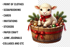 Christmas Animals Clipart PNG Product Image 2
