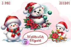 Merry christmas Sublimation - animal clipart Product Image 1