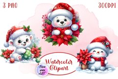 Merry christmas Sublimation - animal clipart Product Image 1