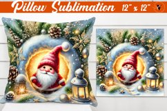 Pillow sublimation | Christmas Animals | Gnome Product Image 1