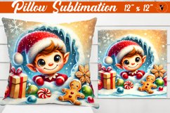 Pillow sublimation | Christmas Animals | Elf Product Image 1