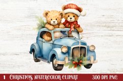 Christmas Animal Safari Clipart, Christmas Animal PNG Product Image 1