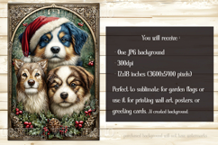 Christmas Garden Flag, Christmas Animals Garden Flag, d10 Product Image 2