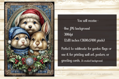 Christmas Garden Flag, Christmas Animals Garden Flag, d11 Product Image 2