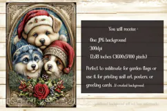 Christmas Garden Flag, Christmas Animals Garden Flag, d2 Product Image 2