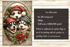 Christmas Garden Flag, Christmas Animals Garden Flag, d5 Product Image 2