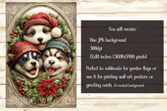 Christmas Garden Flag, Christmas Animals Garden Flag, d5 Product Image 2
