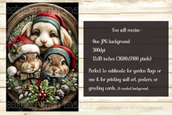 Christmas Garden Flag, Christmas Animals Garden Flag, d6 Product Image 2