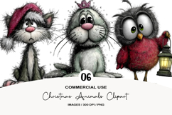 Christmas Animals Clipart Product Image 1