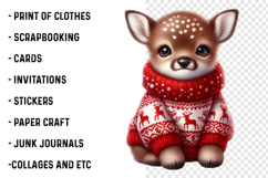 Christmas Animals Clipart PNG Product Image 2