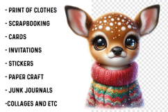 Christmas Animals Clipart PNG Product Image 2