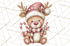 Christmas Animal Friends Clipart PNG, Cute Holiday Clip Art Product Image 4