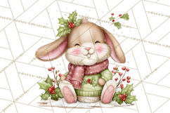 Christmas Animal Friends Clipart PNG, Cute Holiday Clip Art Product Image 5