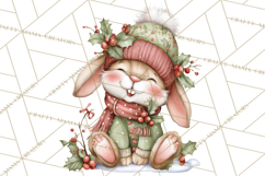 Christmas Animal Friends Clipart PNG, Cute Holiday Clip Art Product Image 2