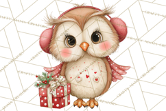 Christmas Animal Friends Clipart PNG, Cute Holiday Clip Art Product Image 2