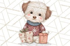 Christmas Animal Friends Clipart PNG, Cute Holiday Clip Art Product Image 4