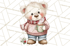 Christmas Animal Friends Clipart PNG, Cute Holiday Clip Art Product Image 5