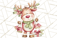 Christmas Animal Friends Clipart PNG, Cute Holiday Clip Art Product Image 4