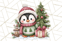 Christmas Animal Friends Clipart PNG, Cute Holiday Clip Art Product Image 5