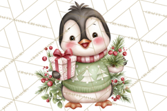 Christmas Animal Friends Clipart PNG, Cute Holiday Clip Art Product Image 2