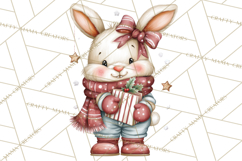 Christmas Animal Friends Clipart PNG, Cute Holiday Clip Art Product Image 3