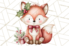 Christmas Animal Friends Clipart PNG, Cute Holiday Clip Art Product Image 3