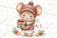 Christmas Animal Friends Clipart PNG, Cute Holiday Clip Art Product Image 2