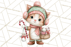 Christmas Animal Friends Clipart PNG, Cute Holiday Clip Art Product Image 3