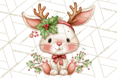 Christmas Animal Friends Clipart PNG, Cute Holiday Clip Art Product Image 4
