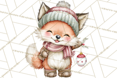 Christmas Animal Friends Clipart PNG, Cute Holiday Clip Art Product Image 4