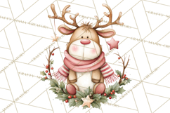 Christmas Animal Friends Clipart PNG, Cute Holiday Clip Art Product Image 4