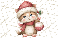 Christmas Animal Friends Clipart PNG, Cute Holiday Clip Art Product Image 4