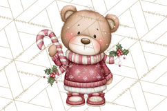 Christmas Animal Friends Clipart PNG, Cute Holiday Clip Art Product Image 5